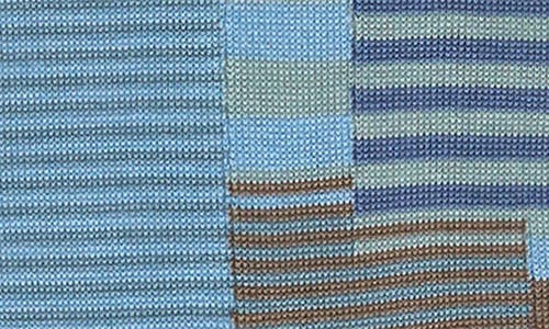 Bugatchi Geo Pattern Mercerized Cotton Blend Dress Socks In Blue