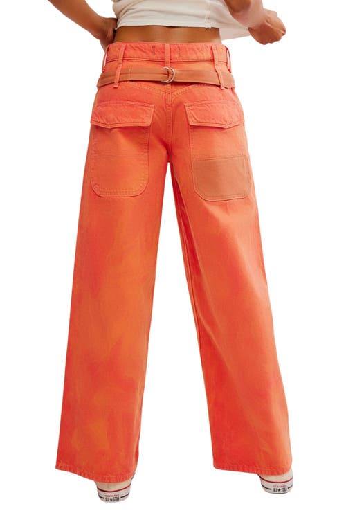 FREE PEOPLE FREE PEOPLE WATERFALLS BAGGY WIDE LEG DENIM JEANS