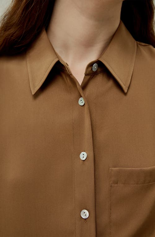 LILYSILK LILYSILK HALF-PLACKET SHORT SLEEVE BUTTON UP SHIRT