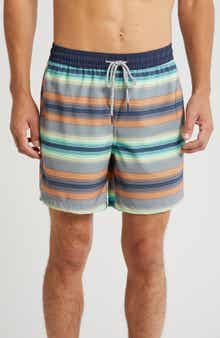 Rainforest Stripe Comfort Liner Swim Shorts