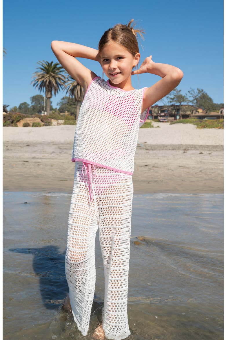 Kids' Chloe Two-Piece Cover-Up Set, Alternate, color, WHITE