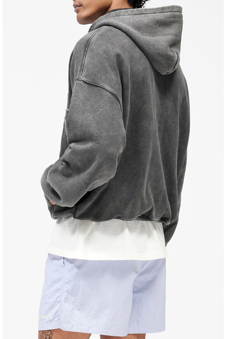 Pegasus Graphic Zip Hoodie, Alternate, color, VINTAGE GREY
