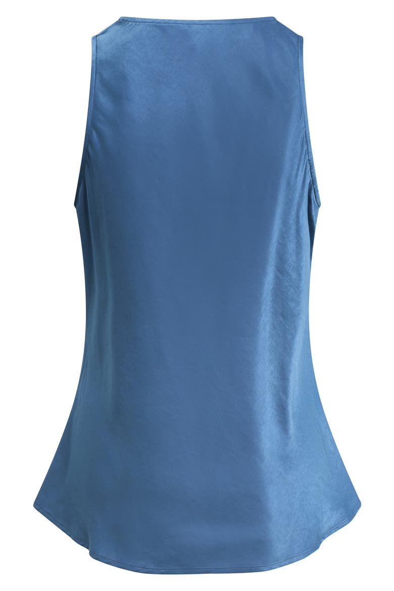 Clean Cut Satin Tank, Alternate, color, RIVER BLUE