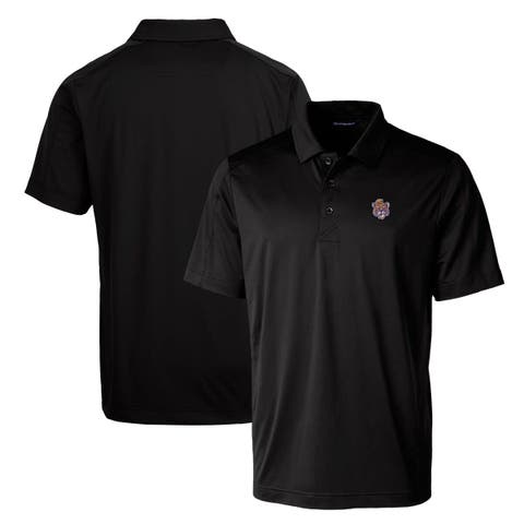 Black LSU Tigers Primary Team Logo Prospect Textured Stretch Polo