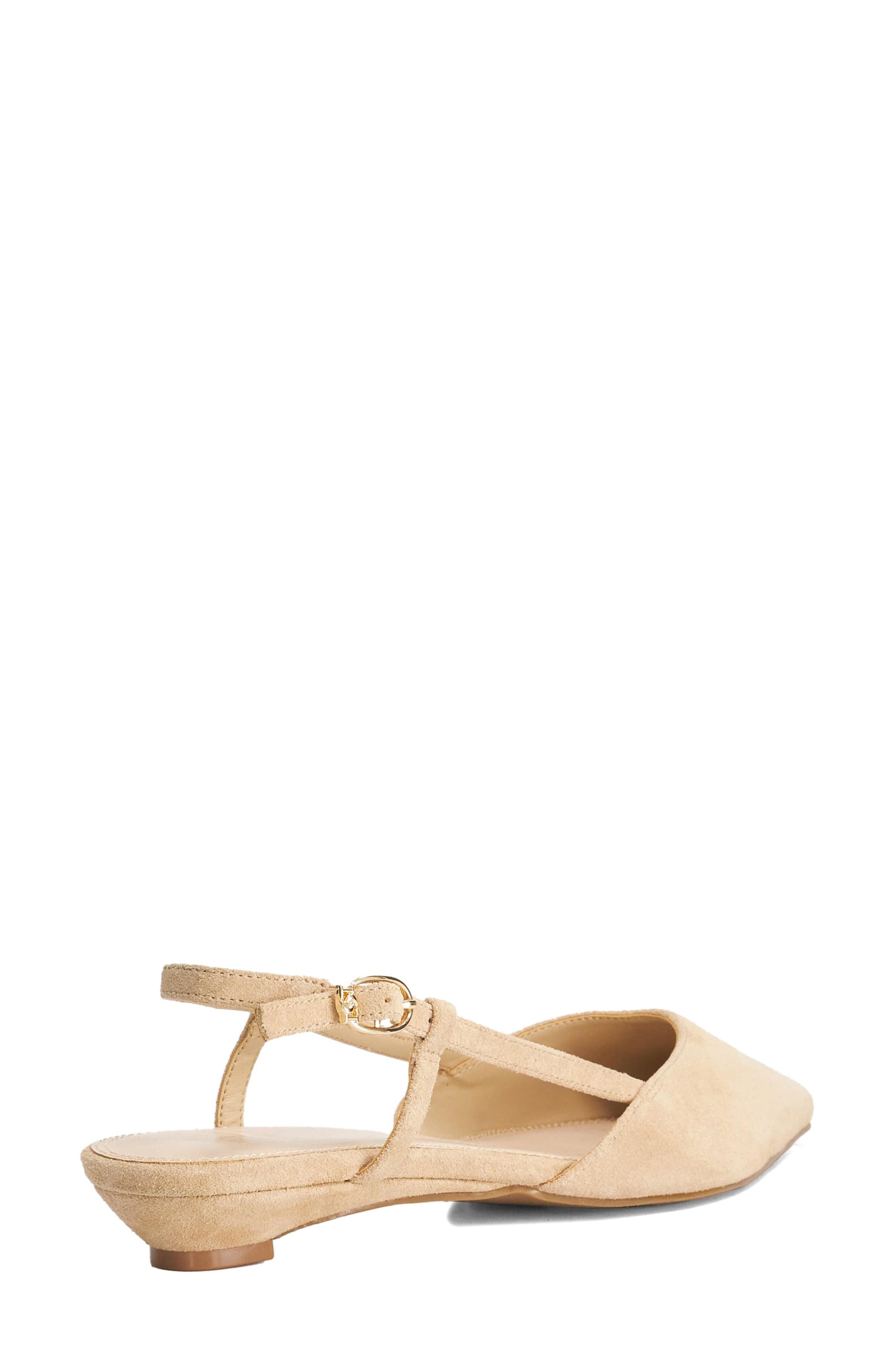 Dune London <p>Homie Leather Slingback Pump (Women)</p>, Alternate, color, Sand