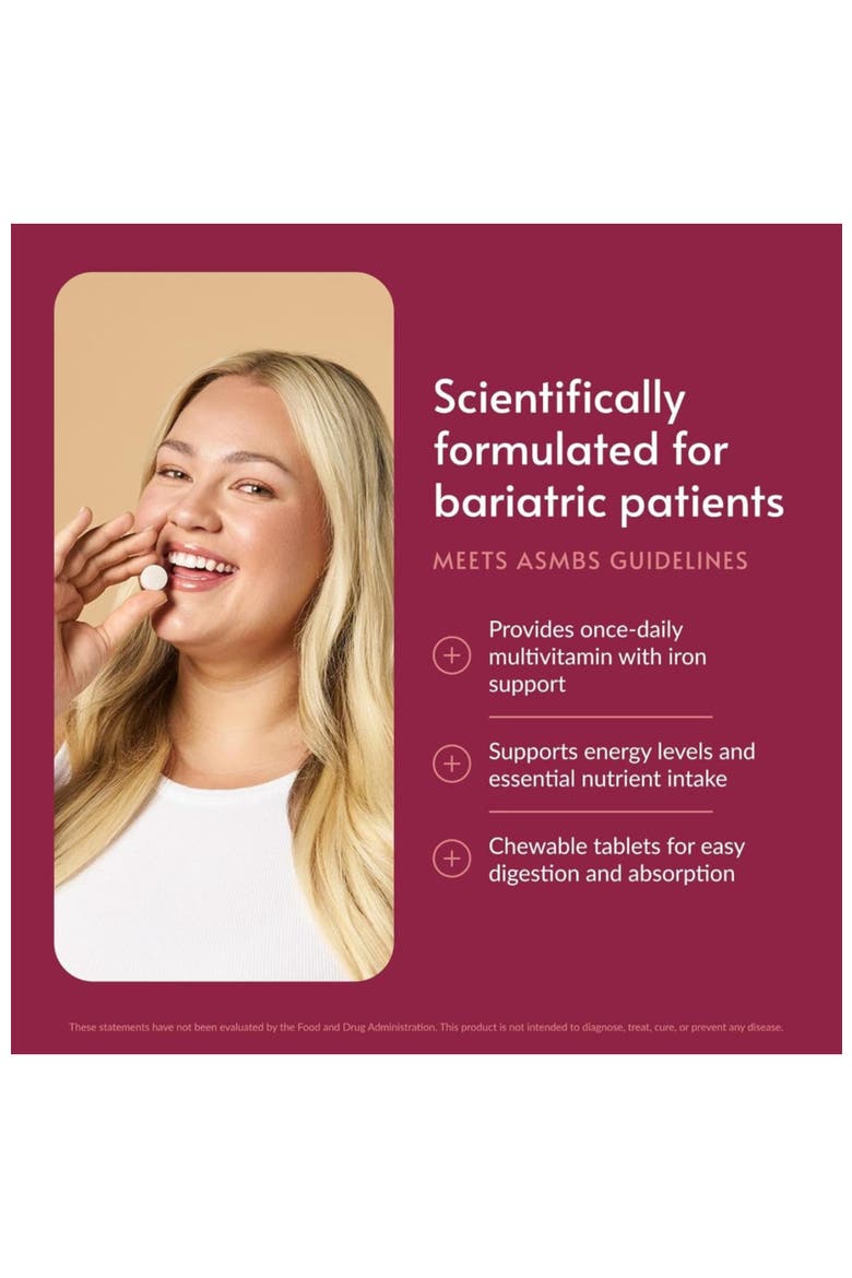Chewable Ultra Solo Iron Once-Per-Day Daily Multivitamin Tablets 90 Tablets, Alternate, color, None