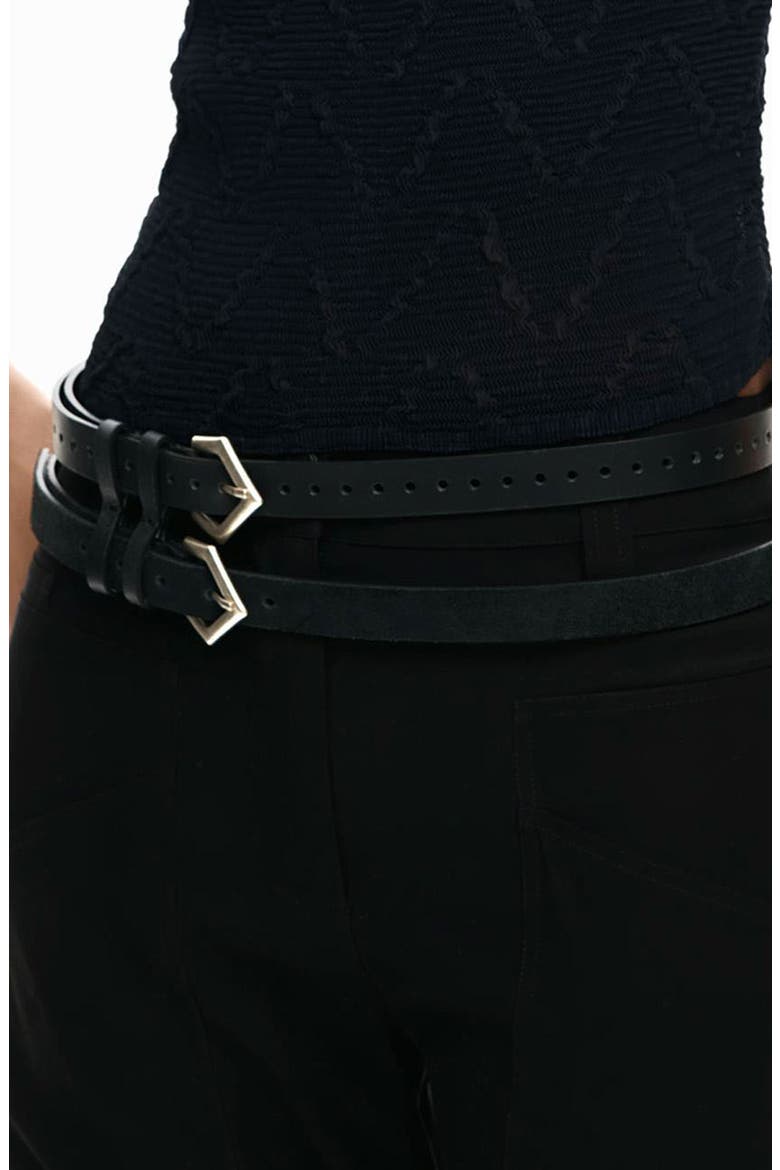 High Waist Straight Leg Pants, Alternate, color, BLACK