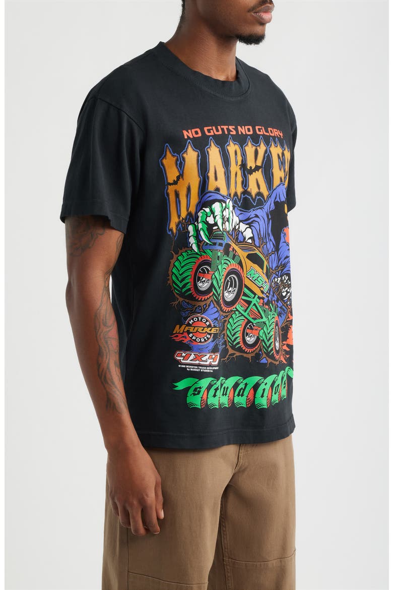 No Guts No Glory Cotton Graphic T-Shirt, Alternate, color, BLACK