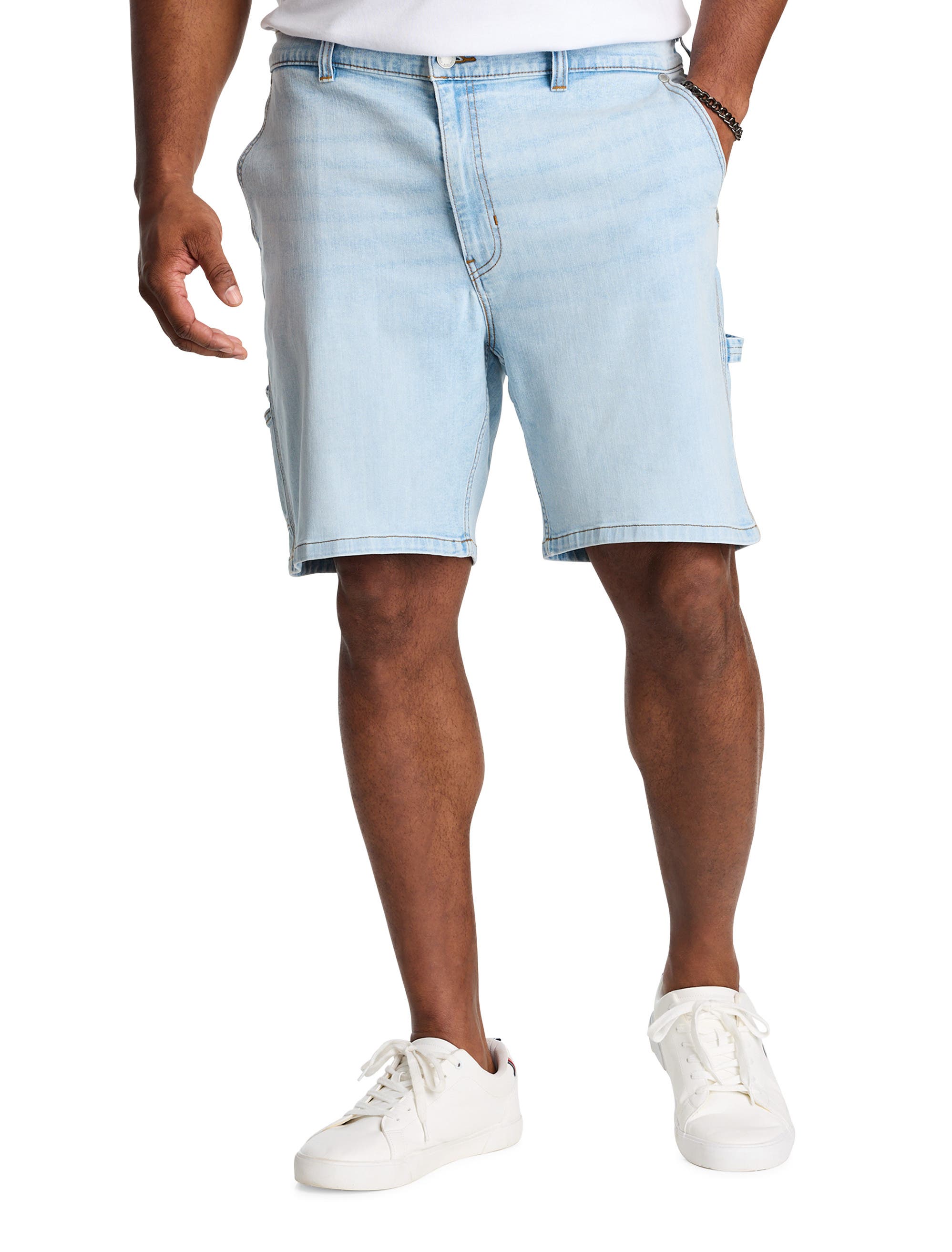 Big & Tall Relaxed-Fit Carpenter Denim Shorts - image 2