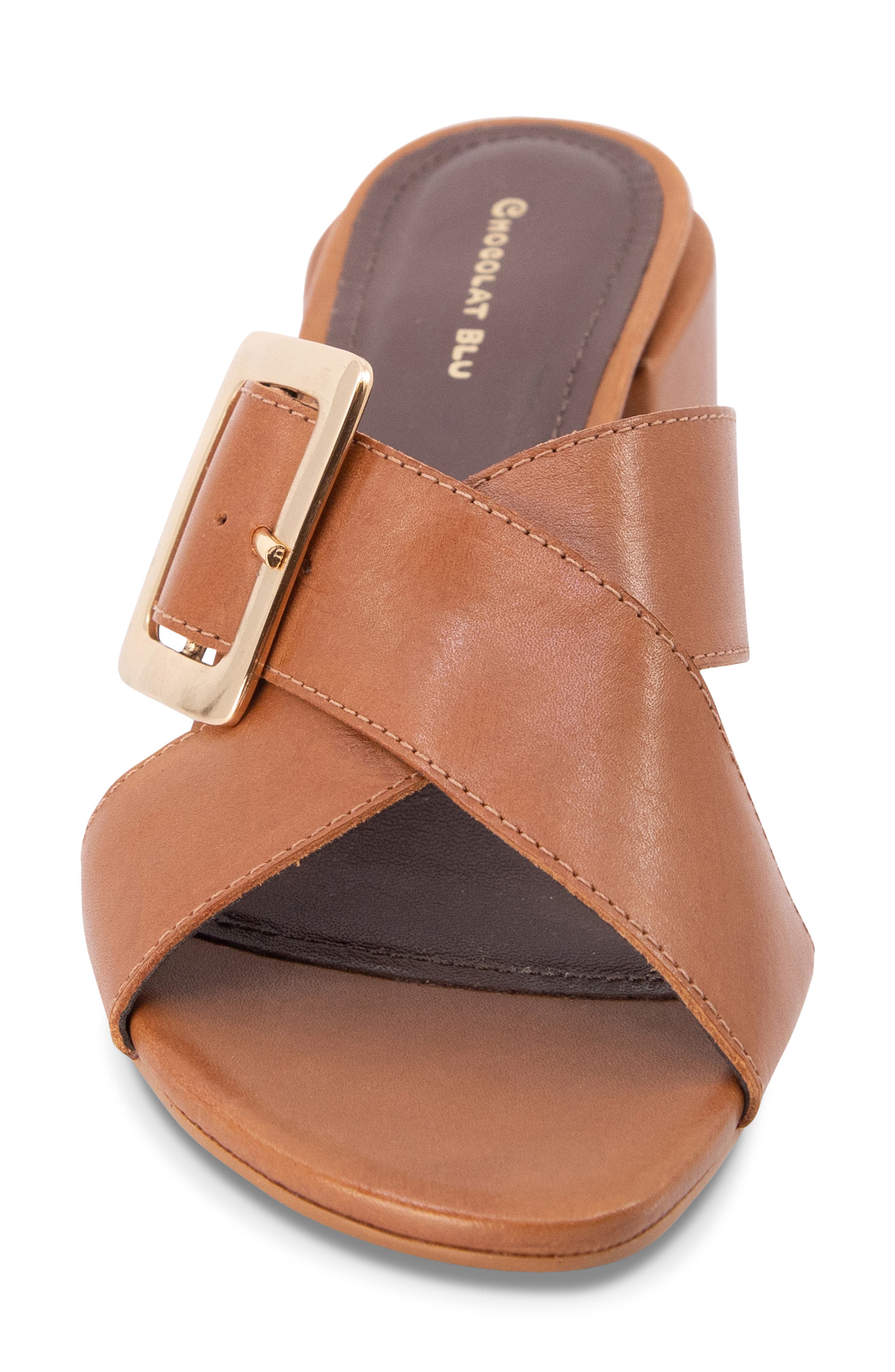 Eiko Block Heel Sandal, Alternate, color, WHISKEY LEATHER