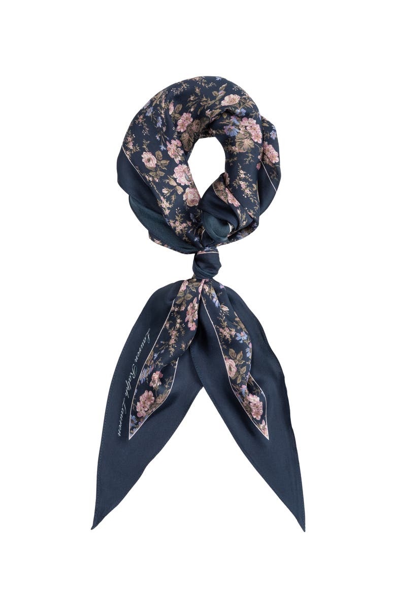Lauren Ralph Lauren Floral Large Diamond, Main, color, Navy