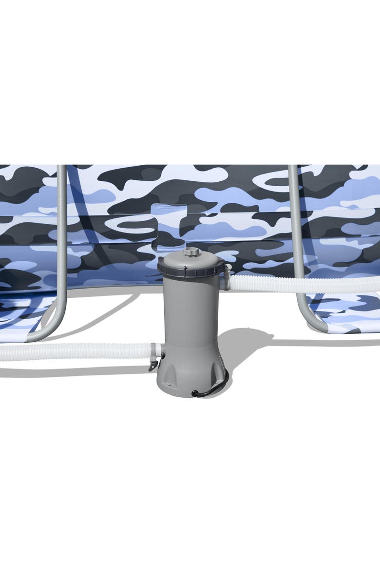 Bestway Steel Pro Max Oval Pool Set 14' X 8'2" X 39.5" Blue Camopump & Ladder, Alternate, color, 