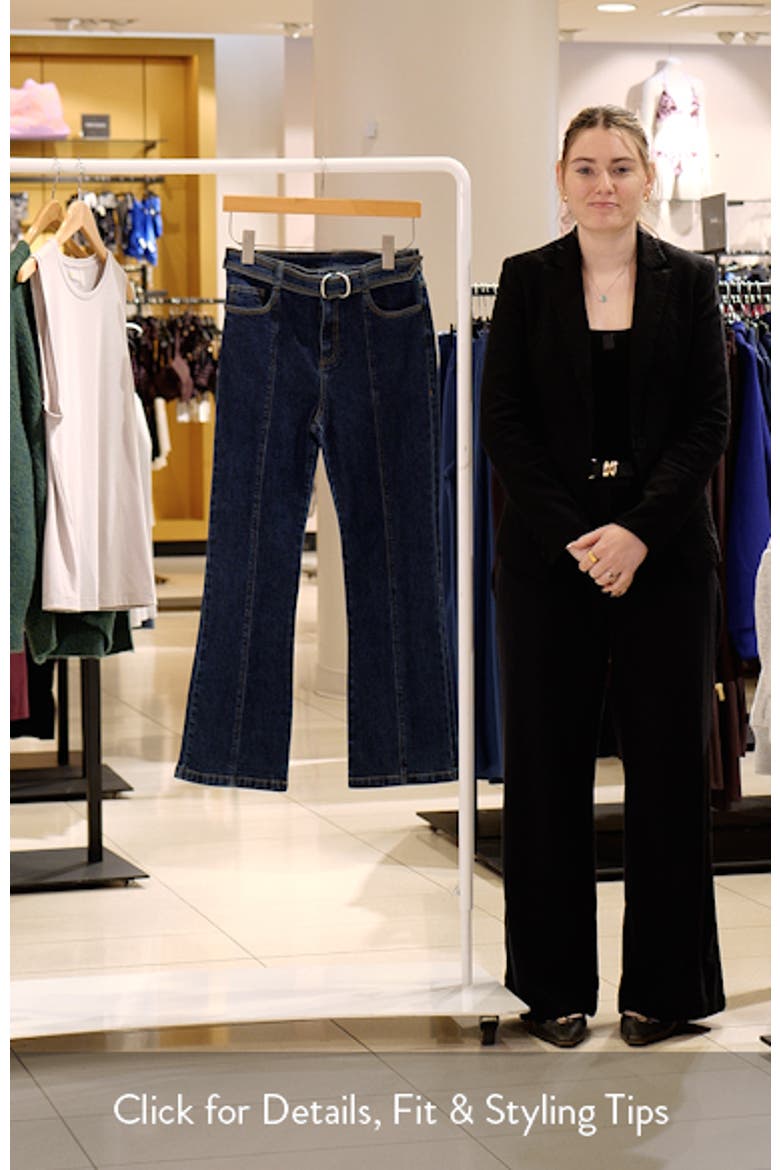 Madi Belted Kick Flare Jeans video