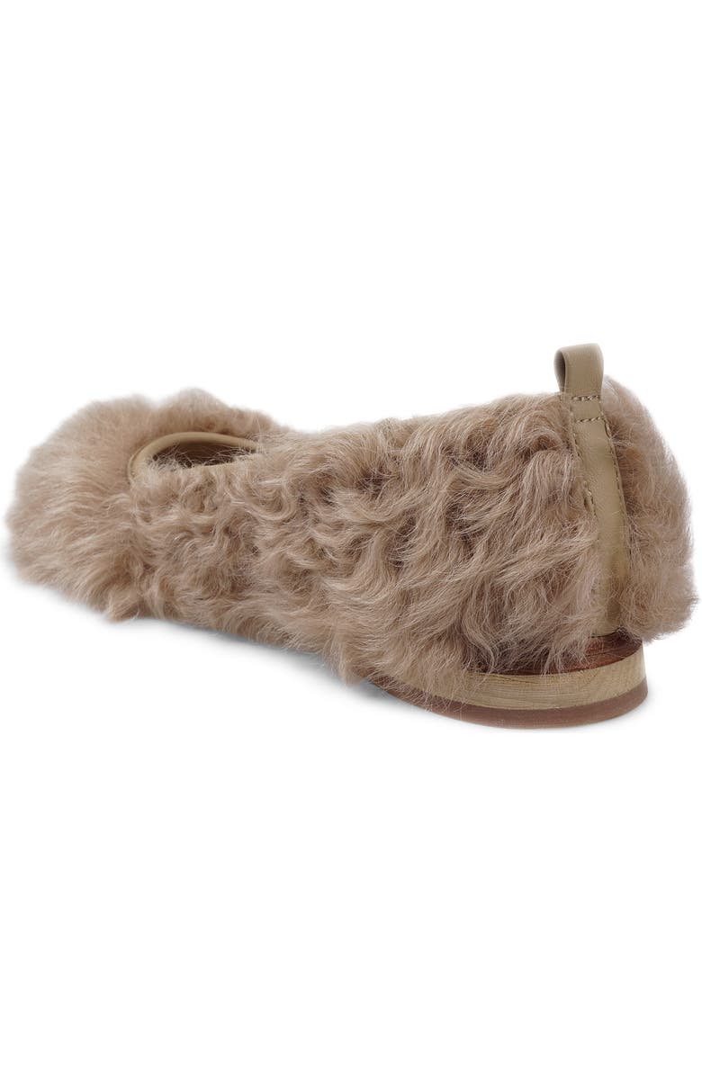 Artisan Crafted By Zigi Quincy Faux Fur Flat, Alternate, color, Beige Leather