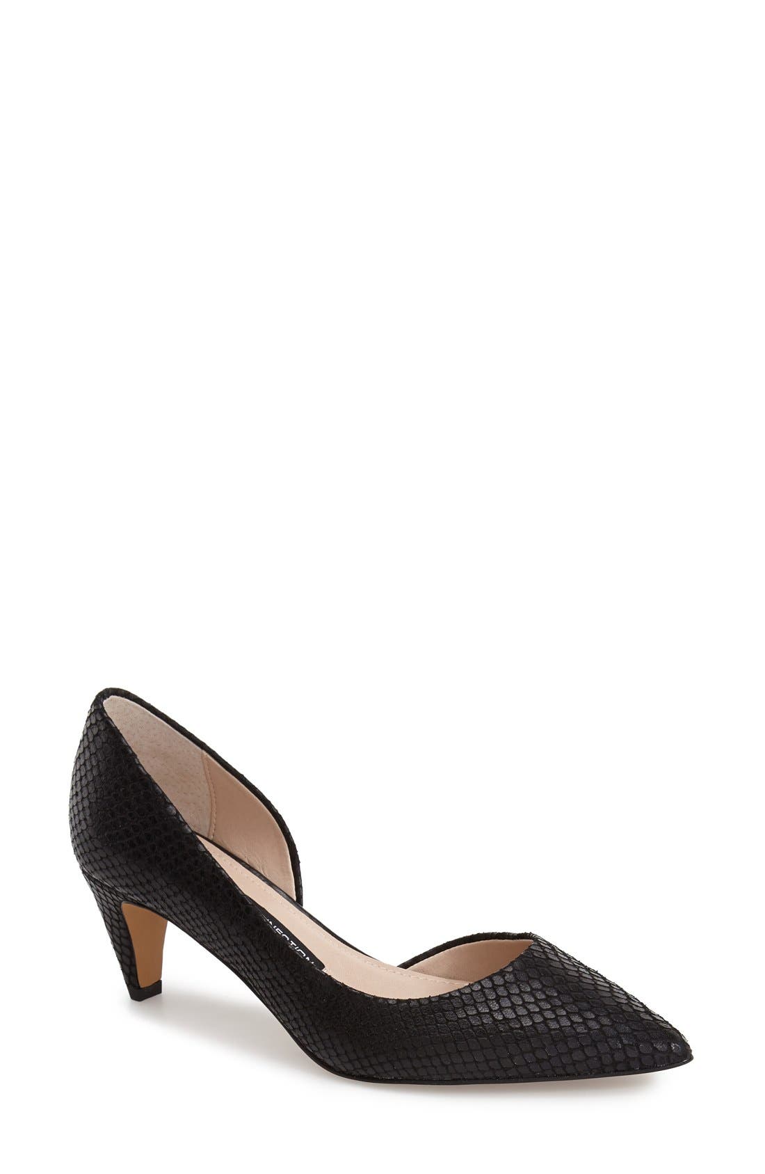 French Connection 'Kandy' Half d'Orsay Pointy Toe Pump, Main, color, 