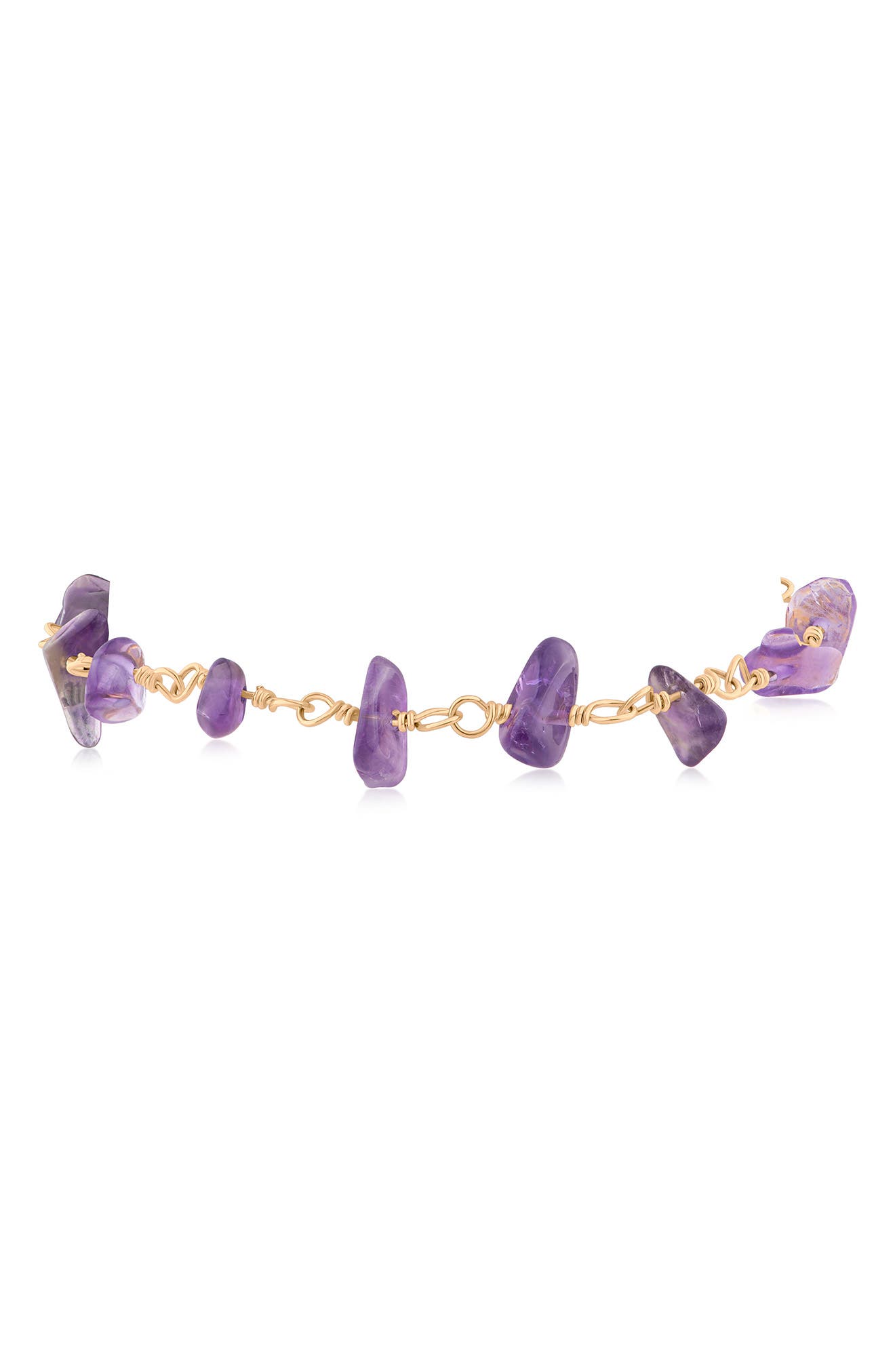 JARDIN Raw Cut Amethyst Bracelet