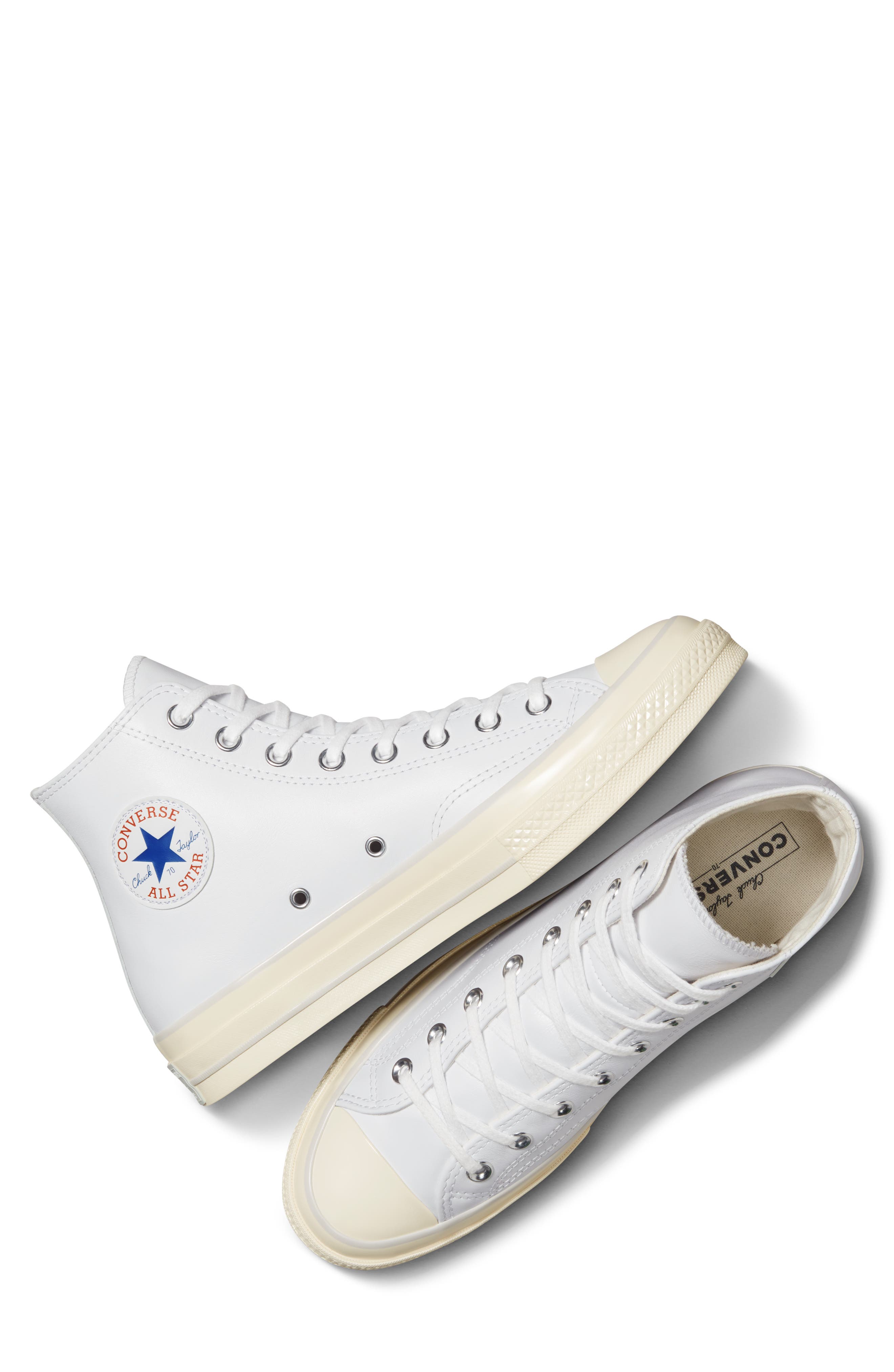 Converse Gender Inclusive Chuck 70 High Top Sneaker, Alternate, color, White/ Fossilized/ Egret