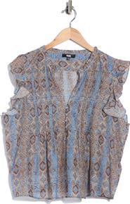 PAIGE Idris Cotton & Silk Top