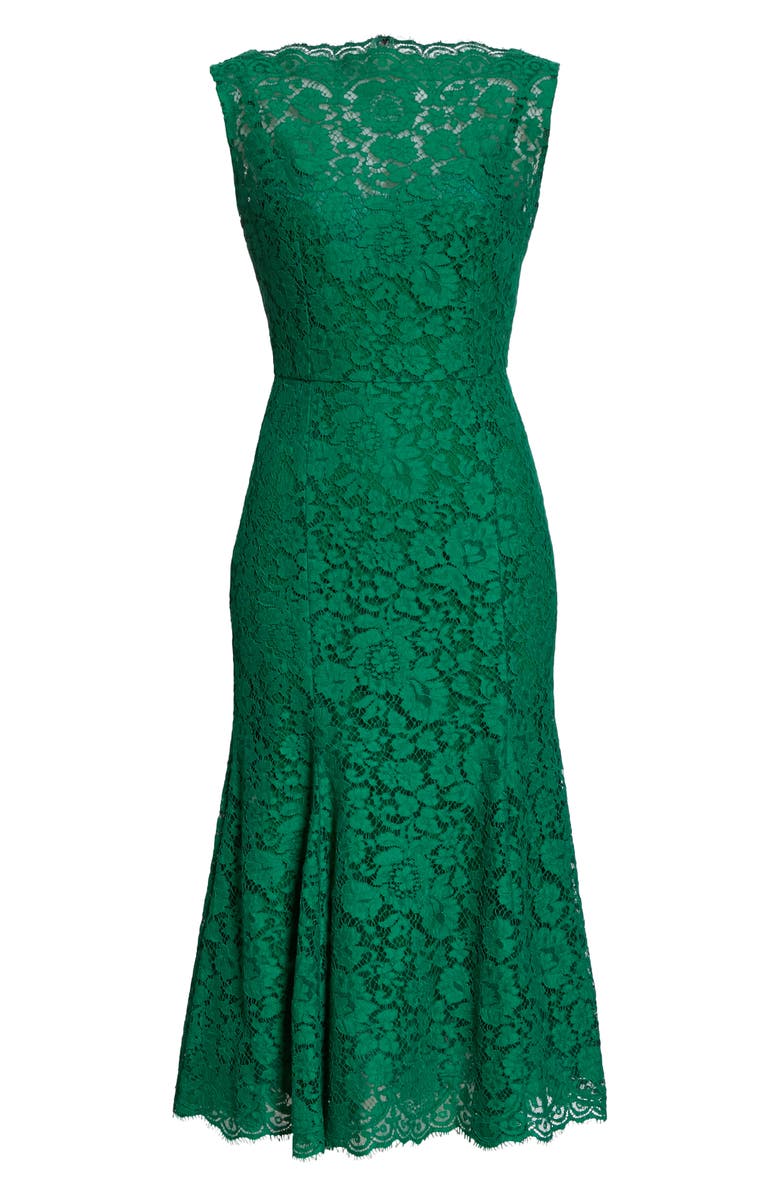 Dolce&Gabbana Guipure Lace Midi Dress, Alternate, color, 