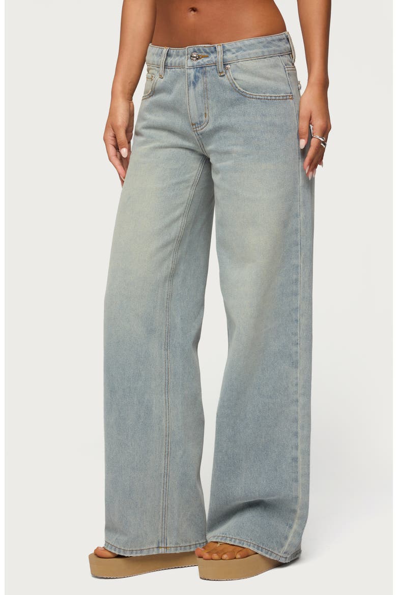 Quintie Mid Rise Straight Leg Jeans, Alternate, color, VINTAGE-LIGHT-WASH