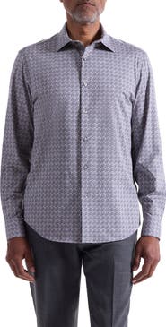 Bugatchi Jimmy OoohCotton® Floral Button-Up Shirt
