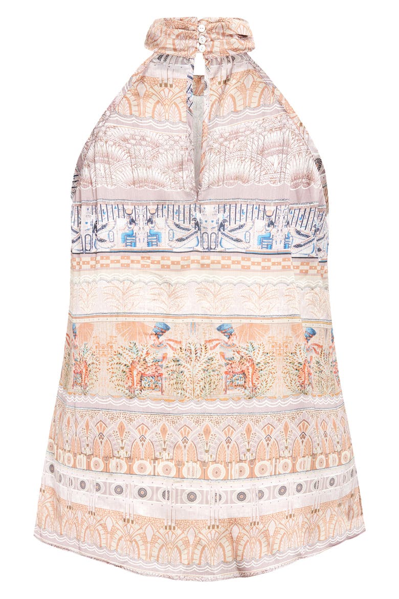 Nile Print Sleeveless Top, Alternate, color, PRINT