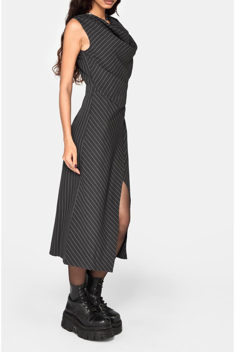 Dorothea Tailored Midi Dress, Alternate, color, Grey
