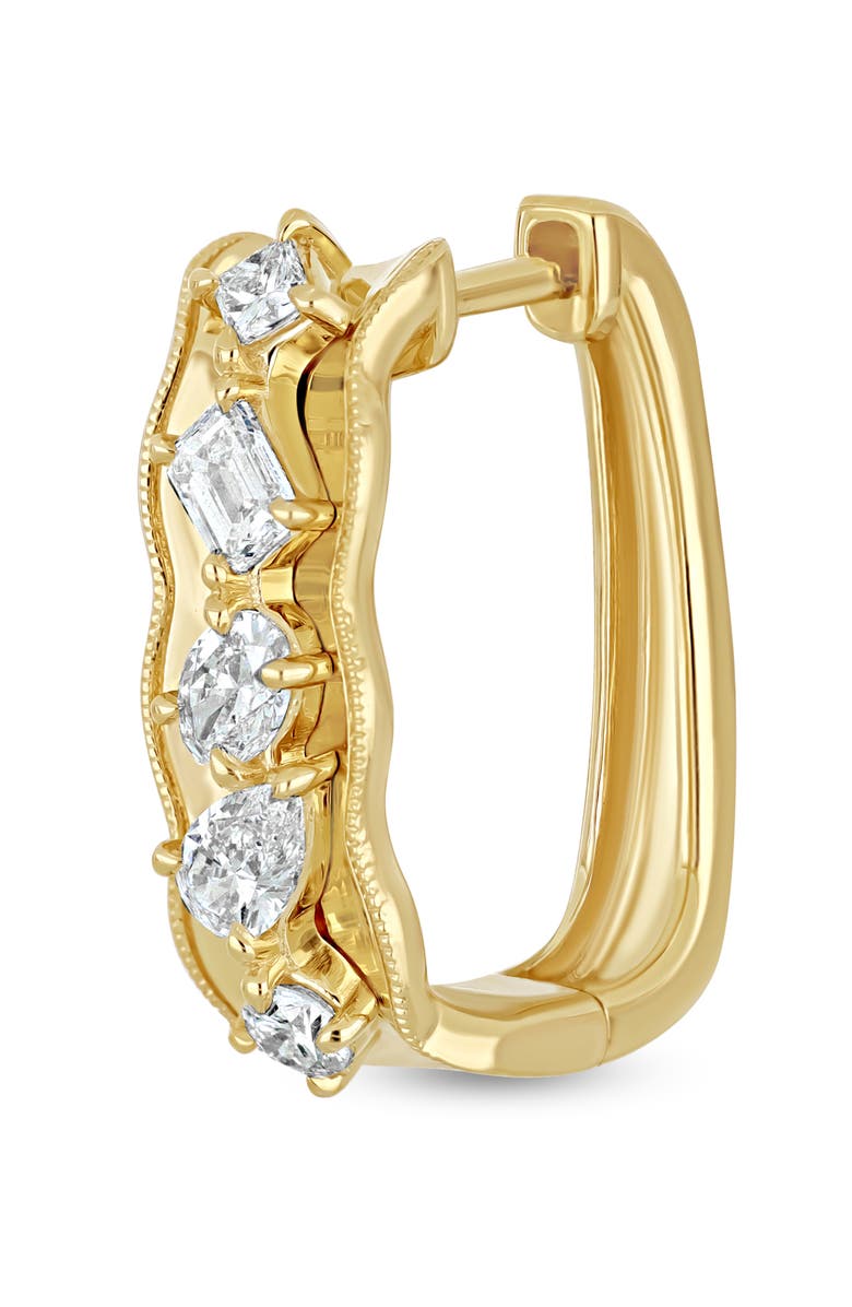 Bony Levy Kiera 18K Gold Diamond Hoop Earrings, Alternate, color, 