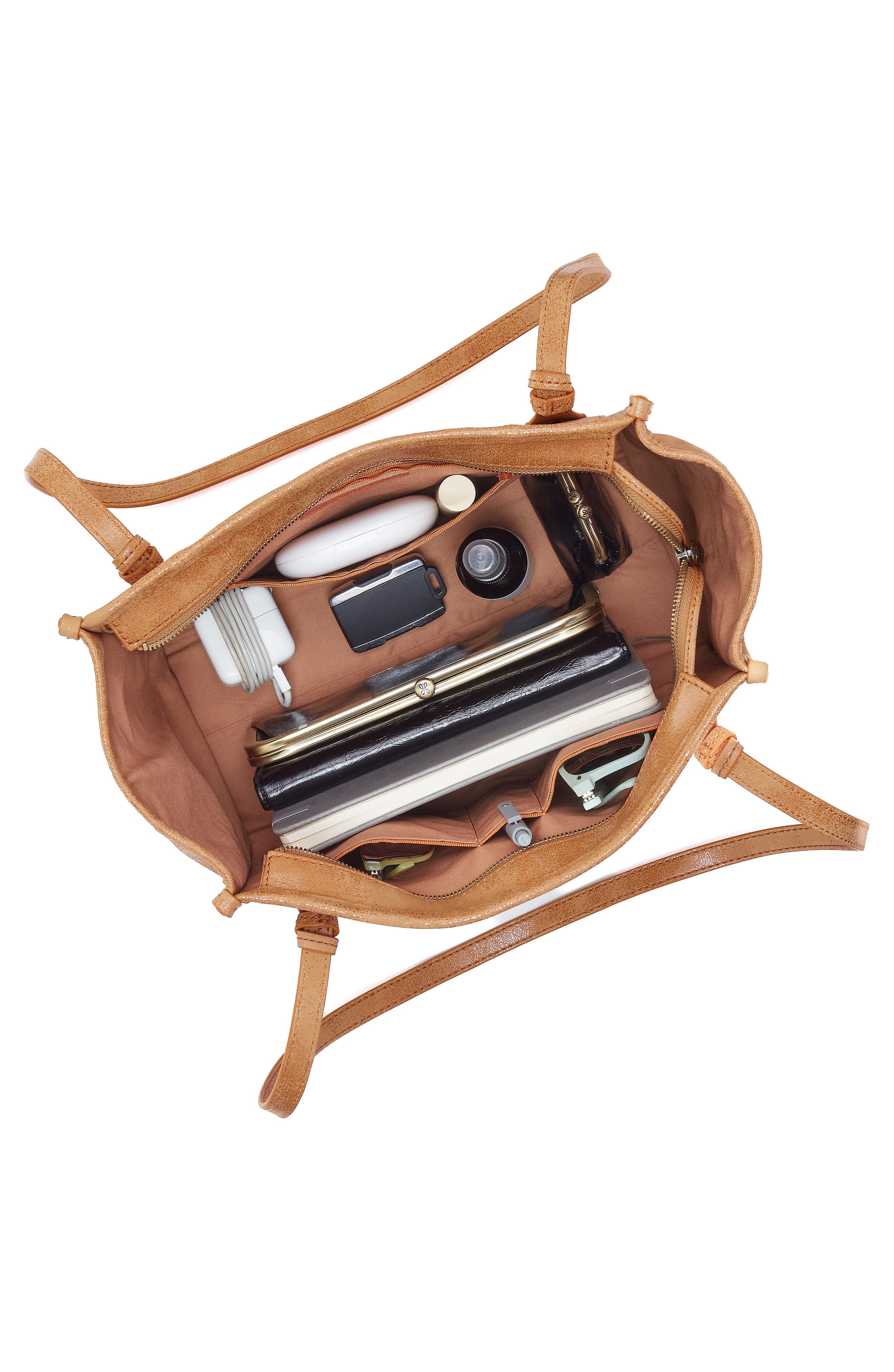 HOBO Small Expedition Leather Tote, Alternate, color, Whiskey