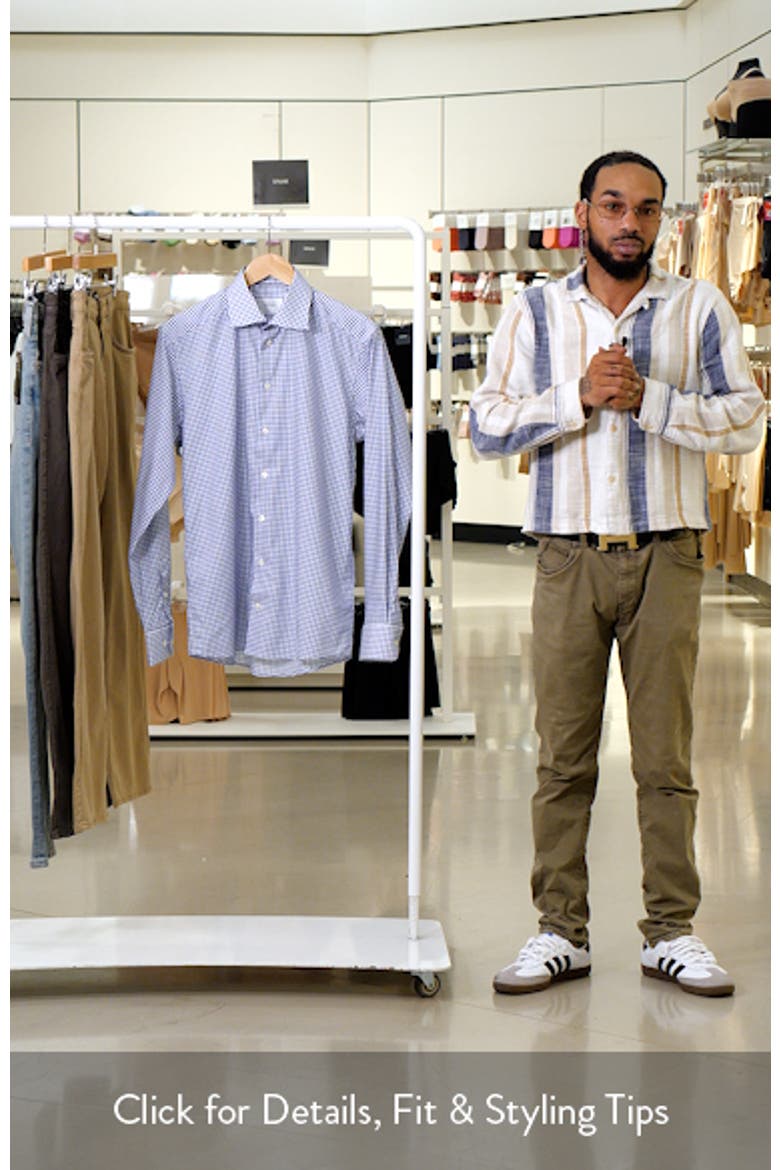 Slim Fit Check Cotton Dress Shirt video