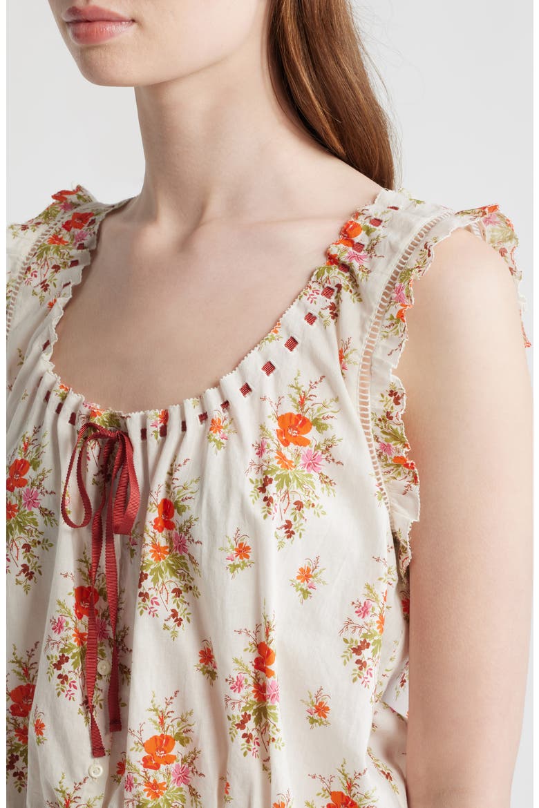 Traveler Embroidered Crop Top, Alternate, color, ROSE PETIT BOUQUET DE CHAMONIX
