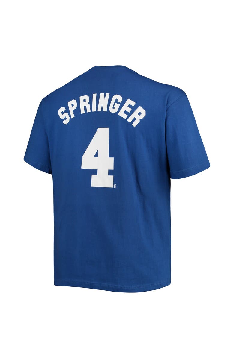 PROFILE Men's George Springer Royal Toronto Blue Jays Big & Tall Name & Number T-Shirt, Alternate, color, 