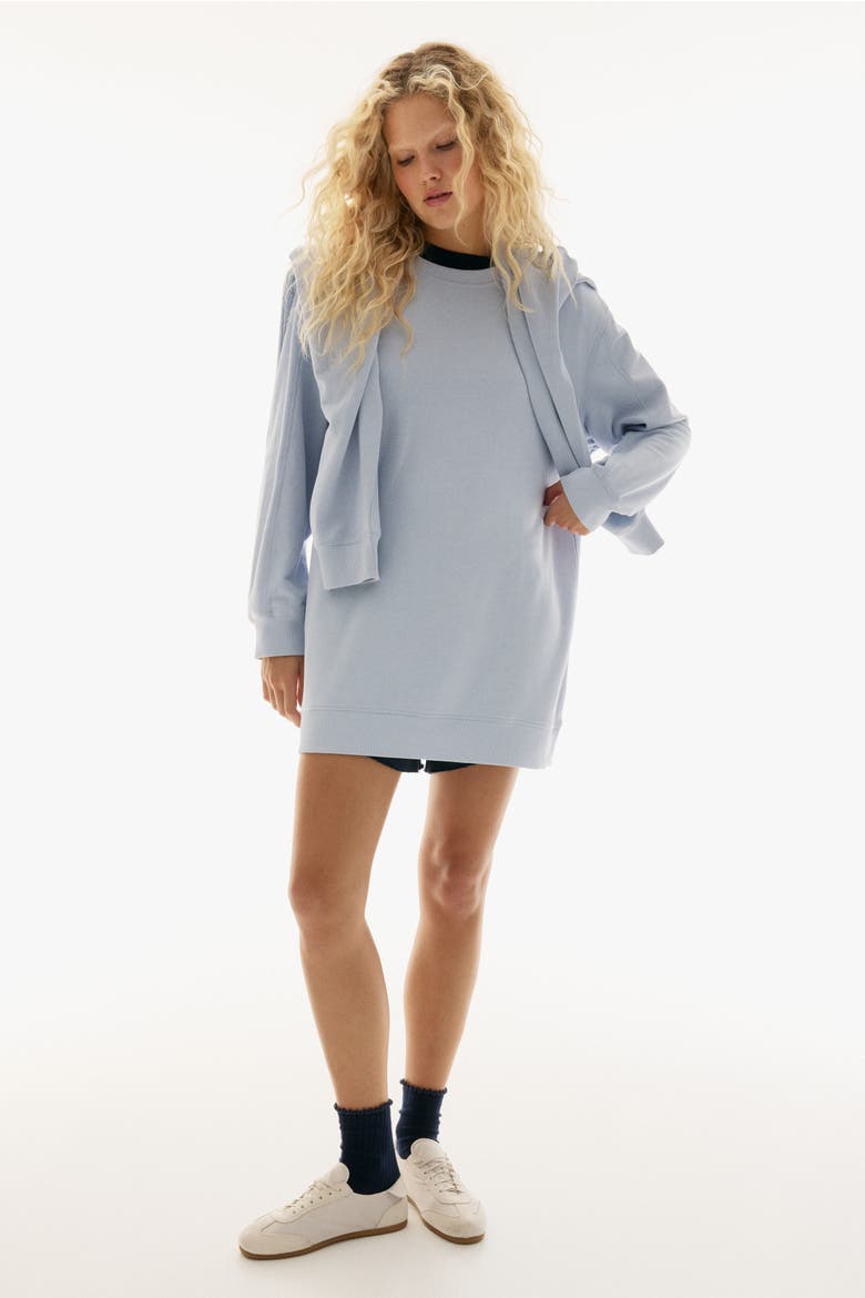 Sweatshirt Dress, Alternate, color, Light blue