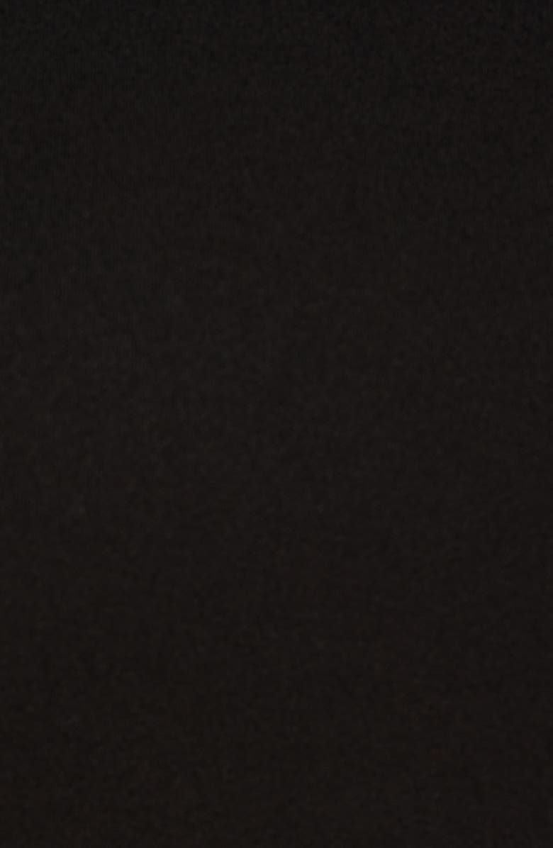 Adrianna Papell Imitation Pearl Detail Crepe Sheath Dress, Alternate, color, Black