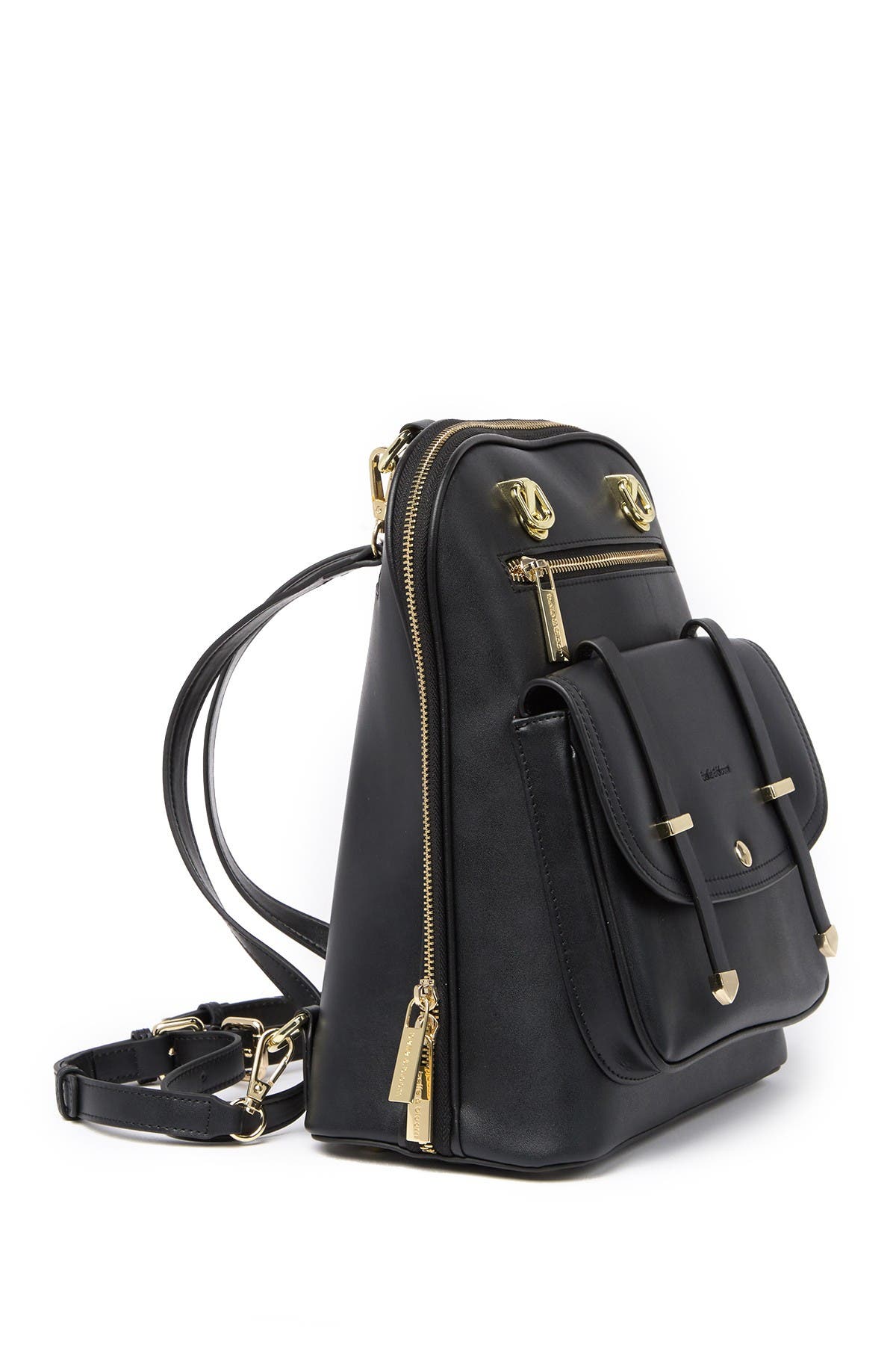 5th Ave Leather Backpack, Alternate, color, BLACK
