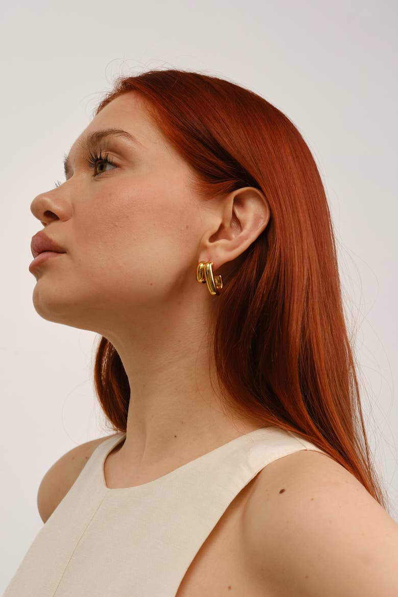 Illusion Hoops, Alternate, color, Gold