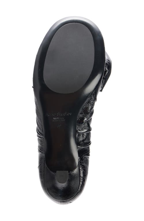 Acne Studios Leather Heel Shoes In Black