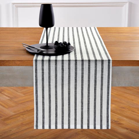 Linen Table Runner - Madison Stripe