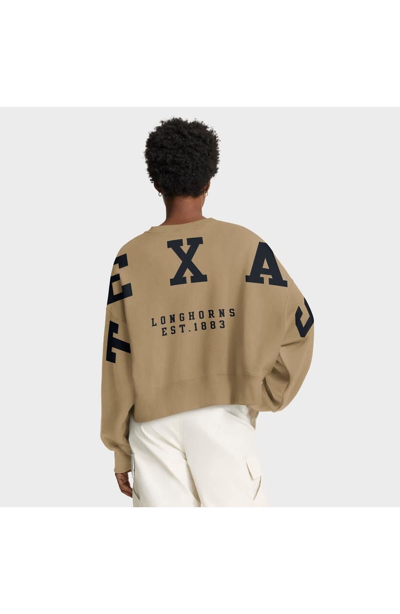 Nike Women's Nike Tan Texas Longhorns Oversized Phoenix 2-Hit Pullover Sweatshirt, Alternate, color,