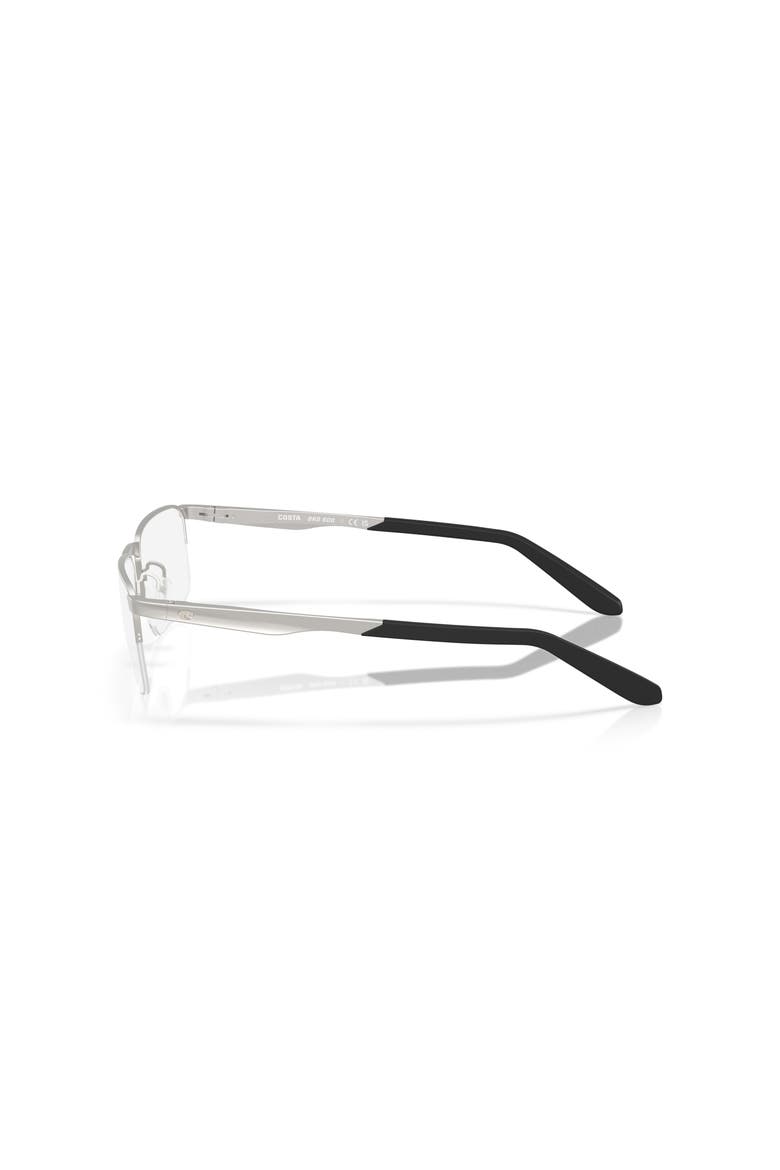 57mm Rectangle optical glasses, Alternate, color, Silver