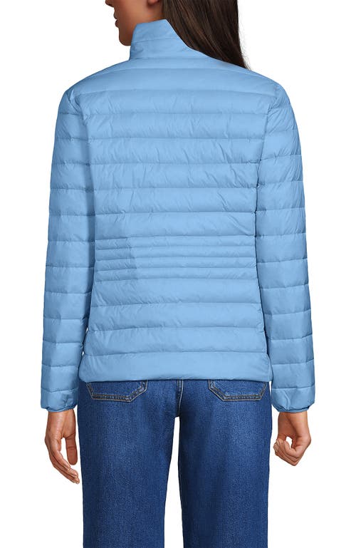 Lands' End Wanderweight Ultralight Packable Down Jacket In Bermuda Blue