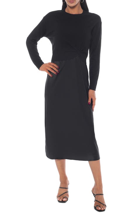 Satin Slipdress & Sweater