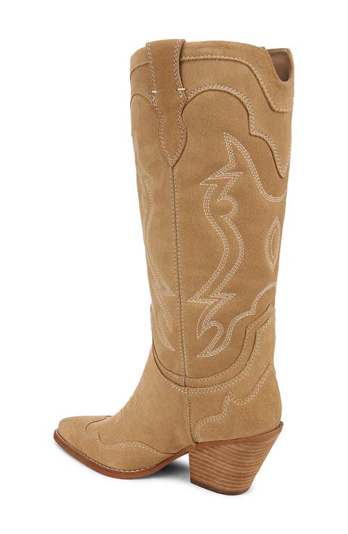 Sam Edelman James Pointed Toe Western Boot In Safari Tan