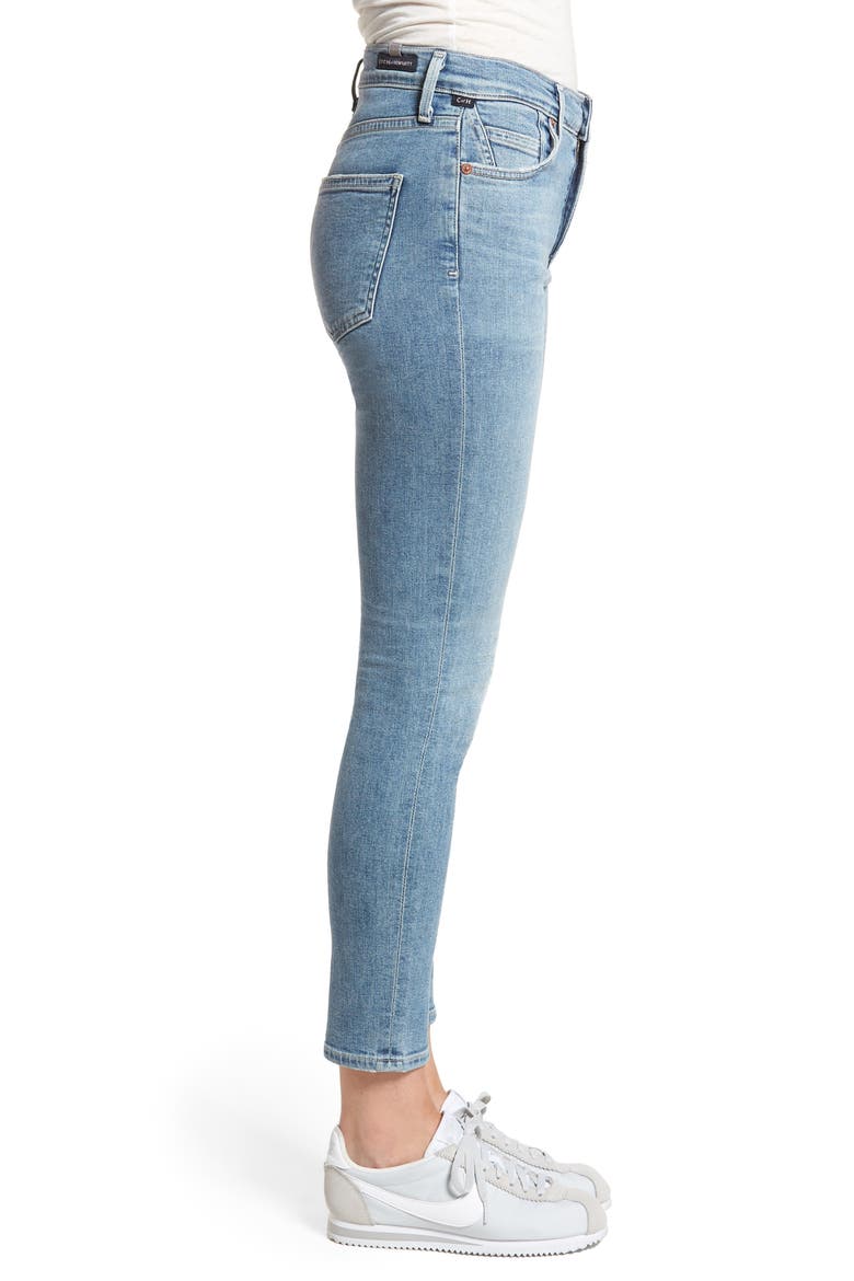 Rocket High Waist Crop Skinny Jeans, Alternate, color, FIRESTONE