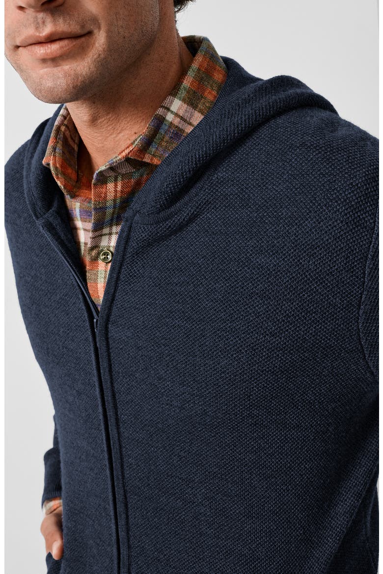 Destination Merino Wool Hoodie, Alternate, color, NAVY