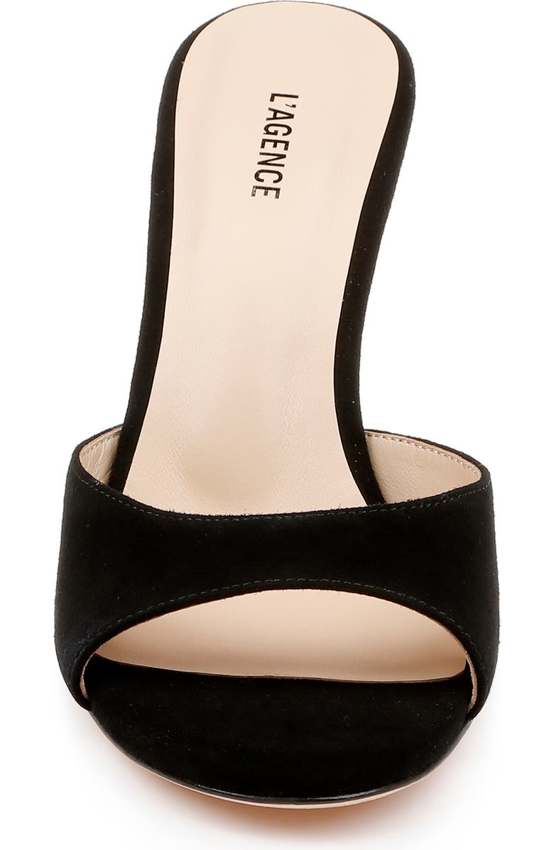 L'AGENCE Avery Slide Sandal, Alternate, color, Black