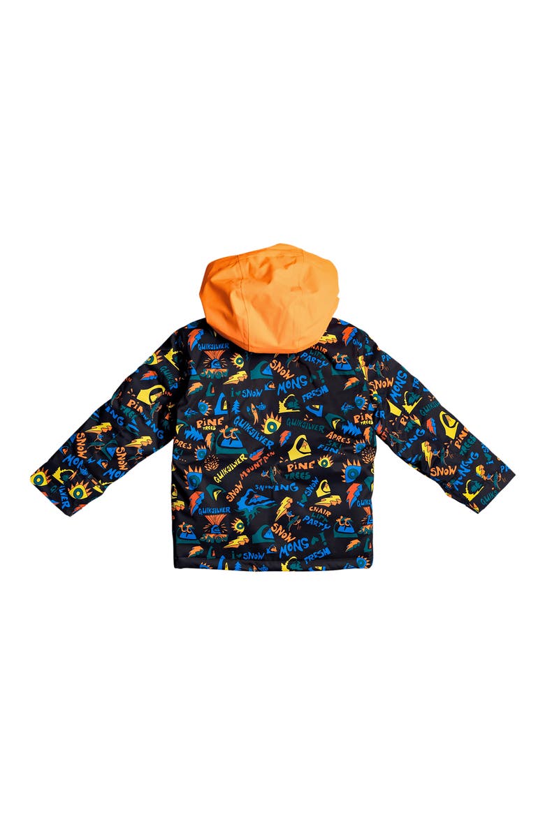 Kids' Little Mission Water Repellent Jacket, Alternate, color, TRUE BLACK SKI FUN