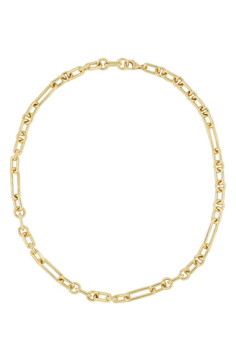 Bony Levy 14K Gold Mixed Link Chain Necklace, Main, color, 14K Yellow Gold