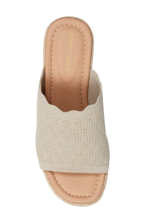 Easy Spirit Samari Wedge Sandal In Light Natural