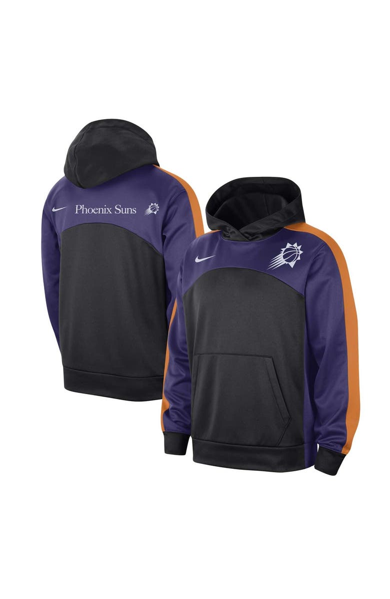 Nike Men's Nike Black/Purple Phoenix Suns Authentic Starting Five Force Performance Pullover Hoodie, Main, color, Black